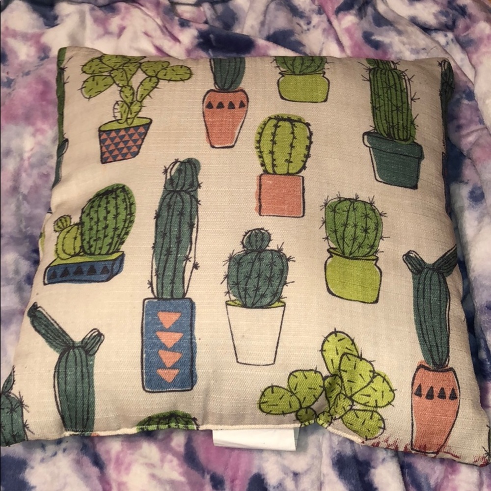 Cactus throw pillow